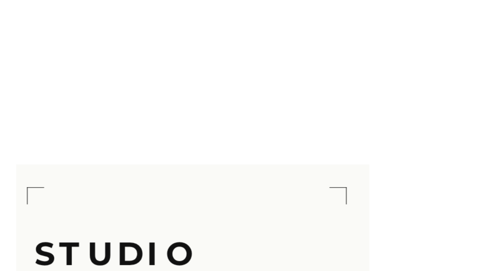 Hero studio minimal — web