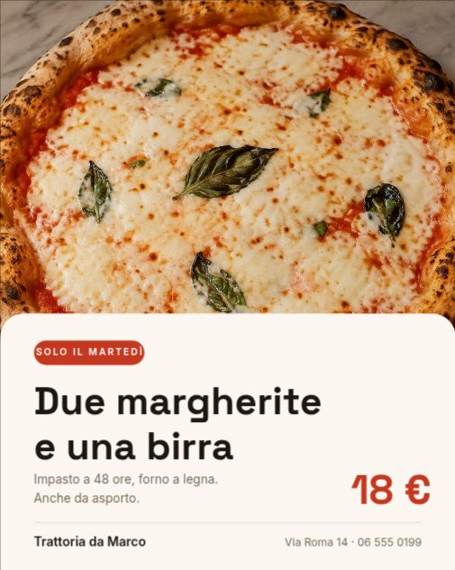 Anteprima del modello Offerta del martedì — post